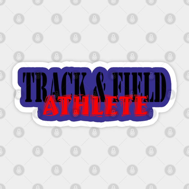 Track & Field Athlete Sticker by Woodys Designs